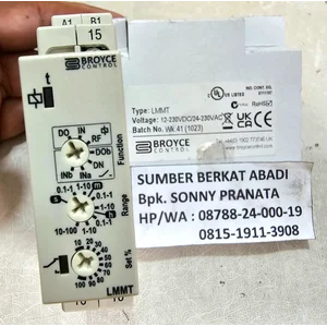 BROYCE LMMT 24-230VAC 12-230VDC 48-63HZ MULTI FUNCTION MULTI VOLTAGE TIMER DIN RAIL HOUSING LMMT - GENUINE