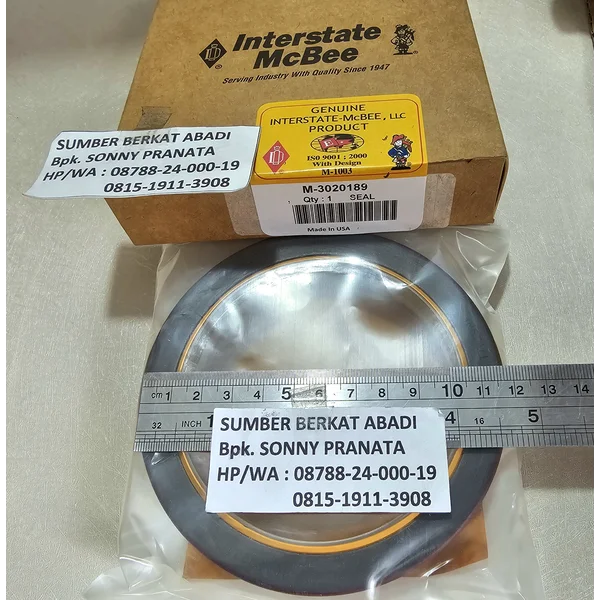 MCBEE INTERSTATE M-3020189 3020189 FRONT OIL SEAL CRANKSHAFT 3020182 - VT1710 VTA28C - GENUINE MADE IN USA
