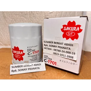 SAKURA C-1701 C1701 OIL FILTER C 1701 8173-23-802 817323802 MD 162326 MD162326 15400-PH1-004 15400PH1004 8-94412815-0 8944128150