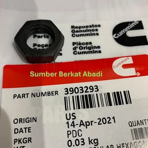 CUMMINS 3903293 REGULAR HEXAGON JAM NUT - QSM11 ISM11 ISX15 