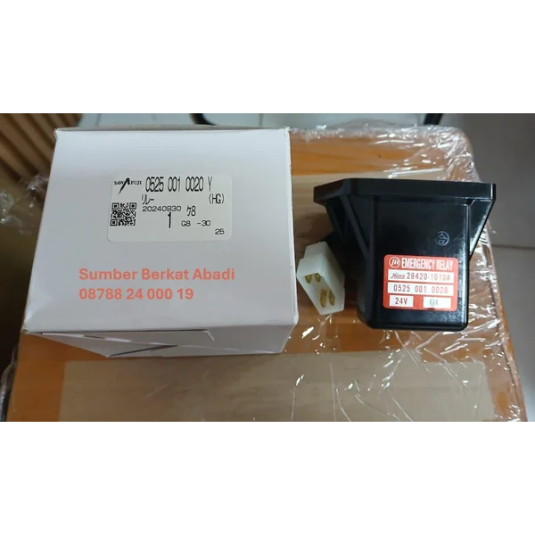  SAWAFUJI 0525 001 0020 EMERGENCY 05250010020 RELAY 28420-1010A SWITCH 284201010A SOLENOID 0525-001-0020 RELAY 28420 1010A - 24V - GENUINE