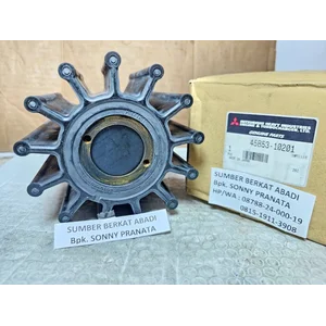 MITSUBISHI 45B53-10201 IMPELLER 45B5310201 WATER PUMP 45B53 10201 31500-0001 BK-0132 BK 0132 BK0132 315000001 31500 0001 08-17-1201 08171201 D34A-MT JMP 9100 SP-500 SP500 SP 500 - S6A3 S6B3 S6H S6R - GENUINE ORIGINAL