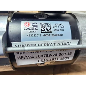 CUMMINS DCEC 4932320 STARTER MOTOR 21YB054 - 24V 10T 6KW 37MT  - GENUINE ORIGINAL