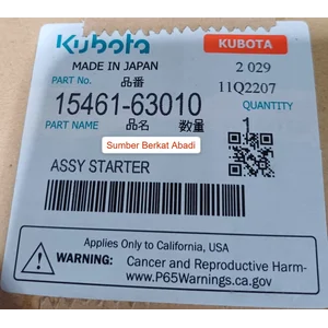 KUBOTA 15461-63010 STARTER 1546163010 MOTOR 15461 63010 DSN2084 DSN 2084 15461-63010 228000-1022 1546163010 2280001022 15461 63010 228000 1022 - 12V 9T - GENUINE ORIGINAL