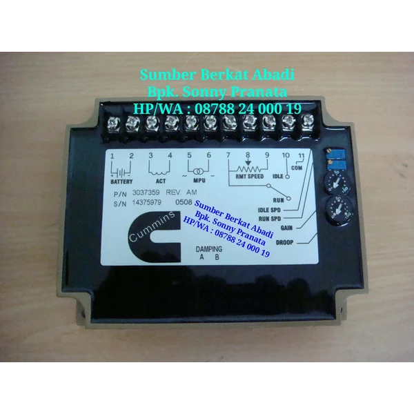 CUMMINS 3037359 SPEED CONTROLLER 30-37359 CONTROL GOVERNOR 3029299 30-29299