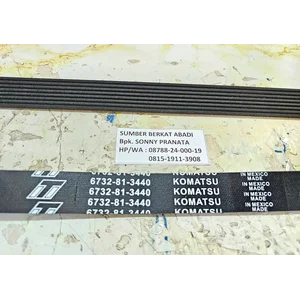 KOMATSU 6732-81-3440 V-BELT 673281344 FAN BELT 6732 81 3440 3288834 6251-71-4150 6251714150 6251 71 4150 8PK1473 8PK-1473 8PK 1473