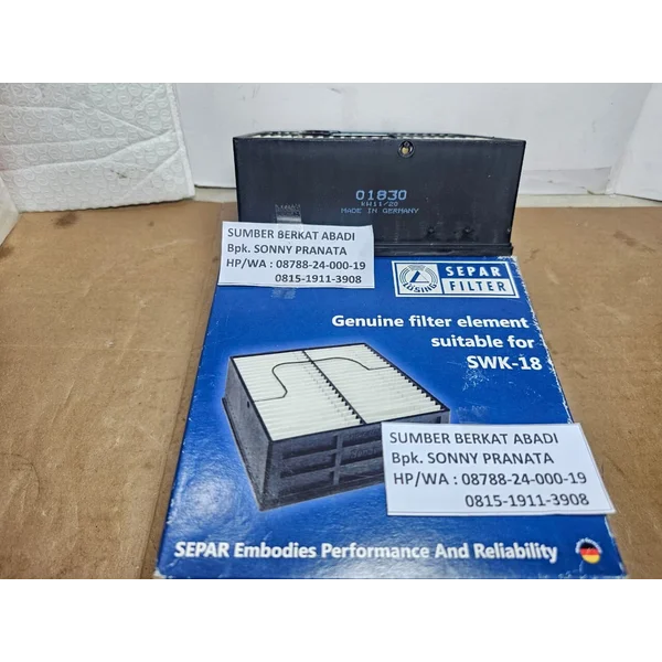 SEPAR 01830 FILTER ELEMENT 30 MICRON - SWK-18 SWK18 SWK 18 - SWK 2000/18 SWK2000/18 SWK2000-18 SWK 2000-18 - GENUINE ORIGINAL ASLI 100%