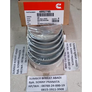 CUMMINS 4892795 LOWER BEARING CONN ROD - OVERSIZED 0.25MM - 1 KOTAK ISI 6 PIECES