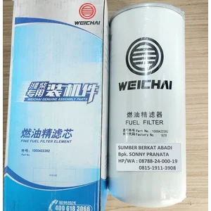 WEICHAI 1000422382 FUEL FILTER 612630080087 CX1023 - GENUINE