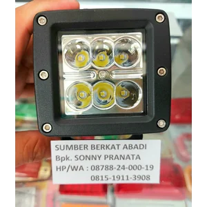 LAMPU LED 12VDC 24VDC - 6 TITIK MATA - LED SPOT 6 LAMP - COMPLETE HEAT SINK - SUPER TOP QUALITY
