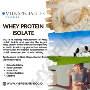susu bubuk protein whey protein isolat 90 Milk Specialties murni 20kg