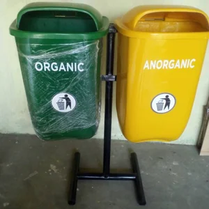 Tempat Sampah Double Bin 50L