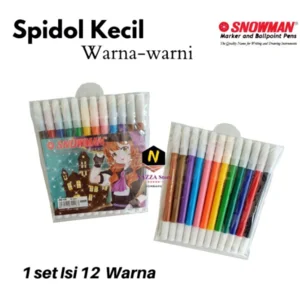 Spidol Warna Warni Merk Snowman 