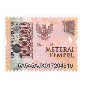 Kertas Lainnya Materai Rp 10.000 