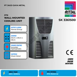Cooling Unit Panel Rittal TopTherm Blue e 3361.500 Wall Mounted 850W 230V R134a