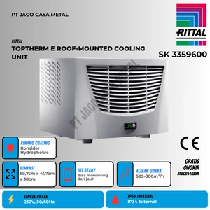 Cooling Unit Panel Rittal TopTherm Blue e 3359.600 Wall Mounted 500W Stainless Steel 230V