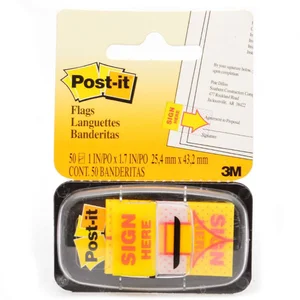 POST IT SIGN HERE 3M 680-9