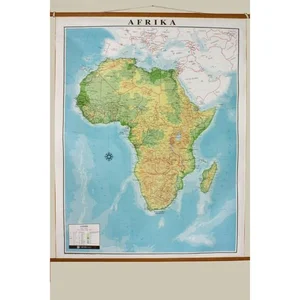 PETA DINDING 79 X 109CM AFRIKA