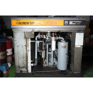 Screw Kompresor Angin Hitachi 55 KW / 75HP 0.69 MPa