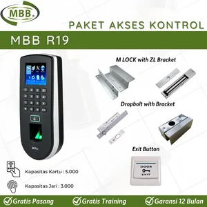 Akses Kontrol Sidik Jari Pintu Smart Door Lock MBB R19 - Sidik Jari & Kartu