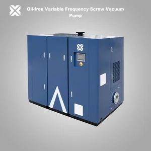 Oil Free Variable Frequency Screw Vacuum Pump / Air Compressor Dryer System / Kompresor Udara