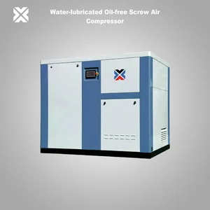 Water Lubricated Oil Free Screw Air Compressor / Air Compressor Dryer System / Kompresor Udara