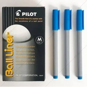 Pulpen Ballpoint (Tanda Tangan) Pen Pilot Ball Liner (Biru)