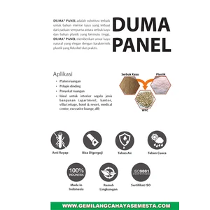 Duma Neo Modern ( 5 Meter ) - Duma Panel WPC ( Motif Plafon Kayu )