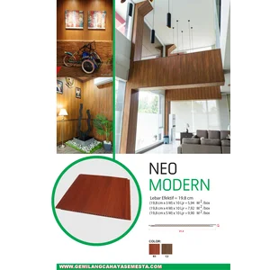 Duma Neo Modern ( 5 Meter ) - Duma Panel WPC ( Motif Plafon Kayu )