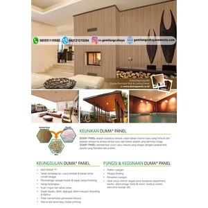 Duma Neo Modern ( 5 Meter ) - Duma Panel WPC ( Motif Plafon Kayu )