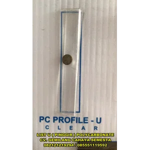 List U ( Pinggir ) Atap Polycarbonate ( 6 Meter ) / Atap Transparan