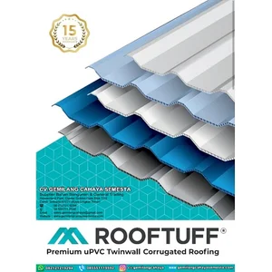 Atap UPVC ROOFTUFF - 6 Meter ( NEW 5 Pilihan Warna )