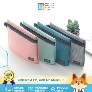 Bantex Zipper Storage Pouch A5 & Cheque Size - Handbag Pencil Case Multifungsi 8107/8108