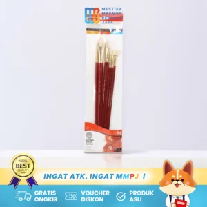 Daler Rowney Simply White Bristle - Kuas Lukis Set 6 Pcs untuk Cat Minyak 216940601