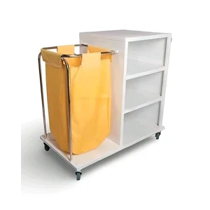  Troli Laundry Bahan Besi / Laundry Trolley / Troli Linen Terbuka 