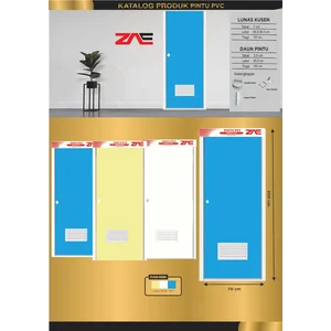 Pintu PVC Polos Merk ZAE