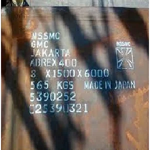 PLAT BESI / PLAT BAJA HARDOX 450 UK. TEBAL 6MM LEBAR 1200MM PANJANG 2500MM