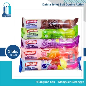 Dahlia Kapur Barus Kamper Toilet Ball Double Action isi 5 Usir Bau 