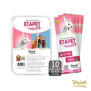 susu kucing anjing HARVEST ETAPET ORIGINAL per 1 karton isi 12 box ( per box 10 sachet @ 20gr )