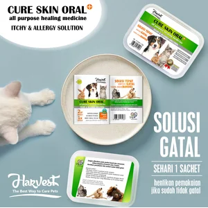 obat puyer gatal alergi HARVEST CURE SKIN ORAL 1 box 5 sachet @ 2 gr