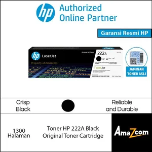 Toner HP 222A Black Original Printer Laser Jet 
