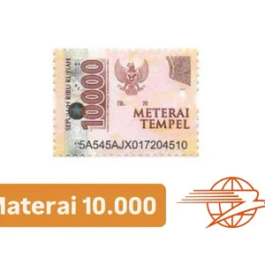 Materay Tempel Dokumen 10K Siap Pakai Materai