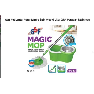 Pembersih Ruangan Lainnya Mop Pel Alat Pel Pembersih Lantai Magic Mop 6 Liter