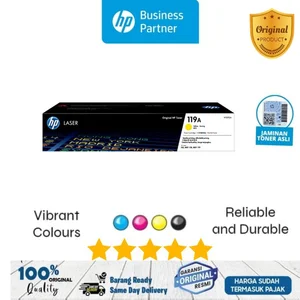 HP 119A Original Toner Kuning Printer Laser Jet 