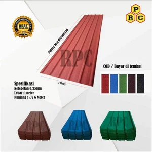 Spandek Pasir Baja Kotak 0,30 0,35 warna Merah, Hitam, Hijau, Coklat, Biru