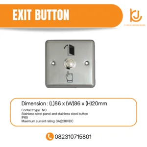 Exit Button / Tipe AK2 S / Sistem Akses Kontrol