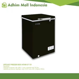 KULKAS ARTUGO FREEZER BOX HITAM CF 101