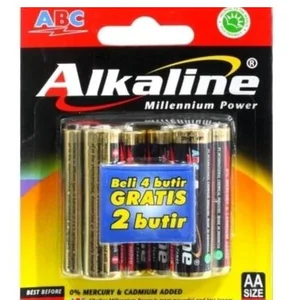 Baterai Kecil ABC Alkaline isi 6
