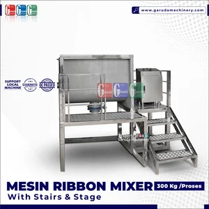 MESIN PENGADUK TEPUNG / BUBUK KAPASITAS 300KG DENGAN TANGGA FULL STAINLESS STEEL