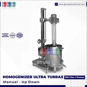 HOMOGENIZER ULTRA TURRAX - MANUAL UP DOWN 100 LITER / PROSES